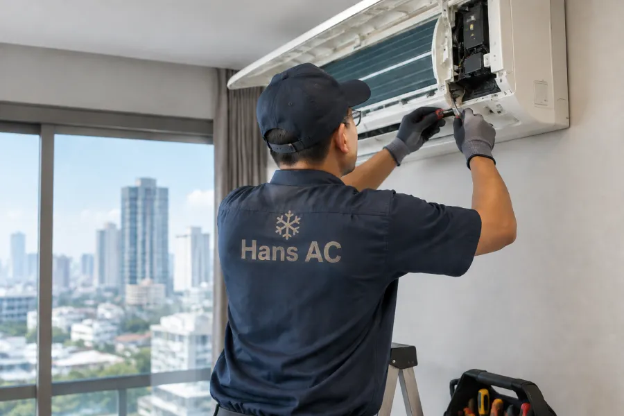 Hans AC. Jasa Service AC Apartemen Profesional dan Terpercaya