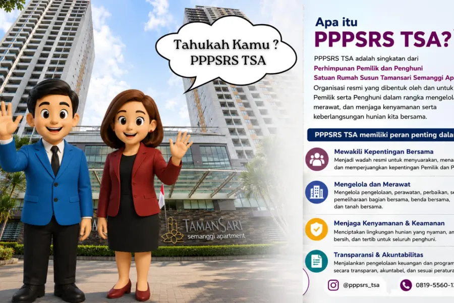 Pengumuman MUTA P3SRS Apartemen Tamansari Semanggi 2026