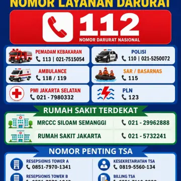 Informasi Nomor Layanan Darurat